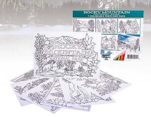 Postcard - RMNP Coloring Postcard Pack