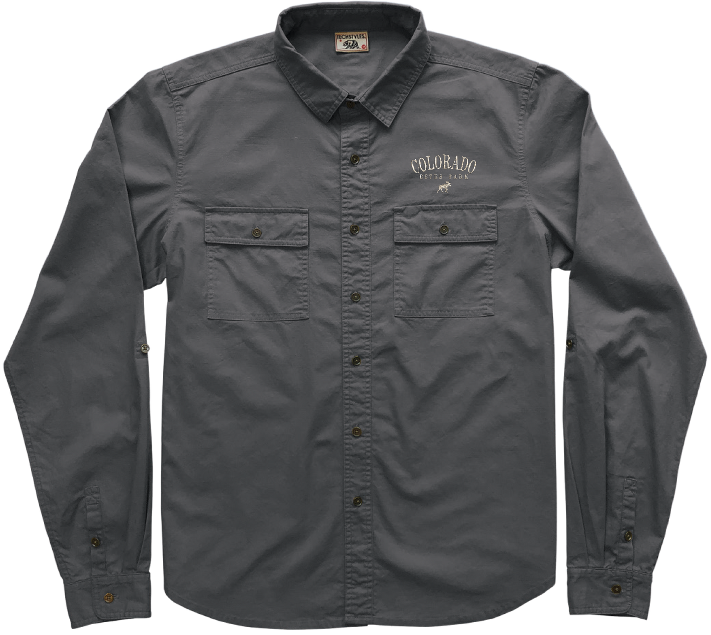 Jughead Moose Emb. Workshirt - Charcoal