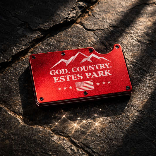 “Ridge” Aluminum Wallet - God, Country, EP