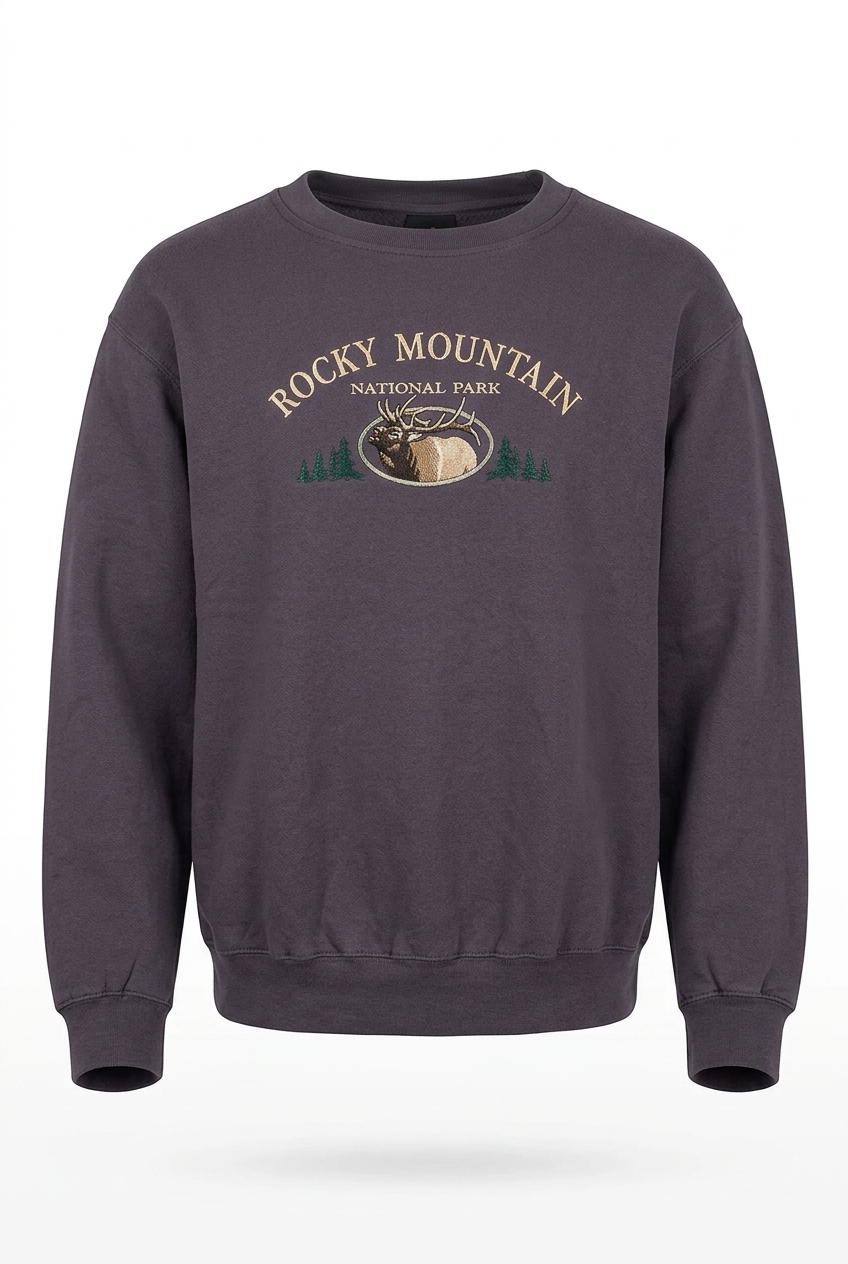 Golden Rule Elk Emb. Crewneck