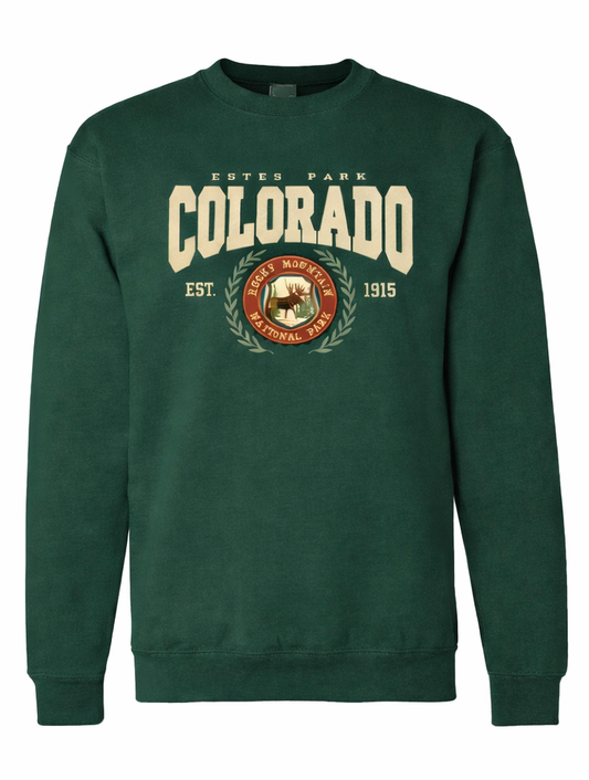 Chenille Applique Emb. Crewneck