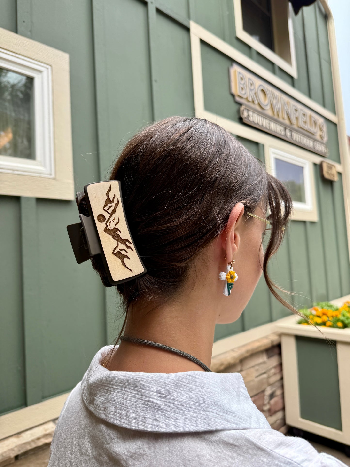 Hair Clip - Mountains