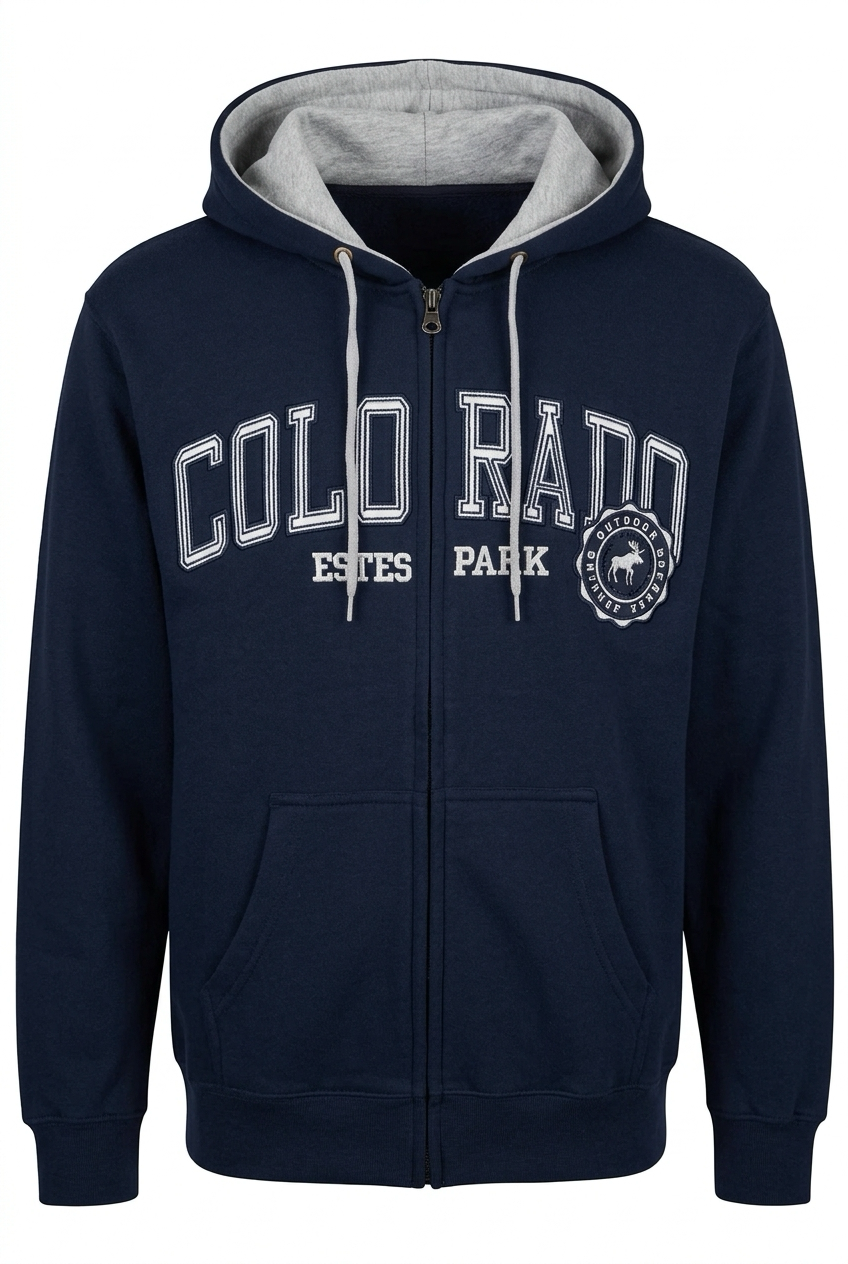 Letterman Emb. Zip Hood
