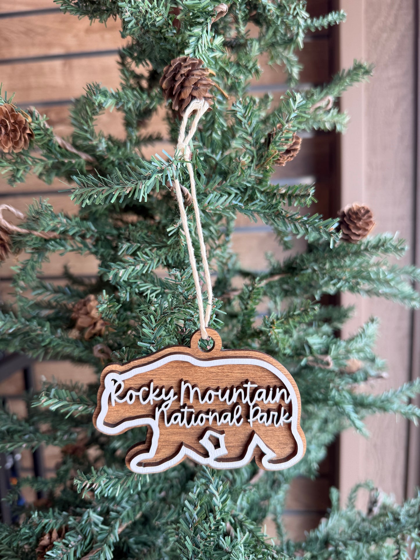 Ornament - Wood Bear