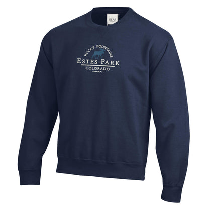 Skipper Moose Emb. Crewneck