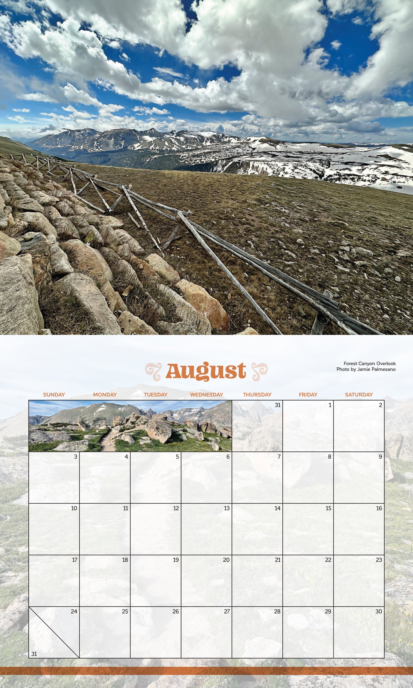 Calendar - RMNP 2025