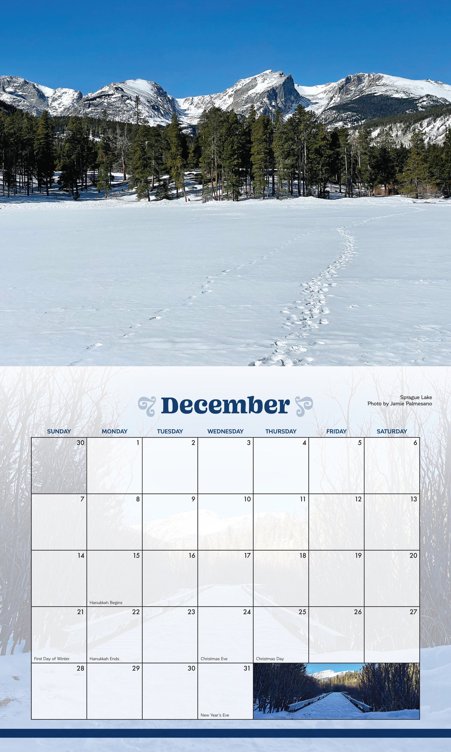 Calendar - RMNP 2025