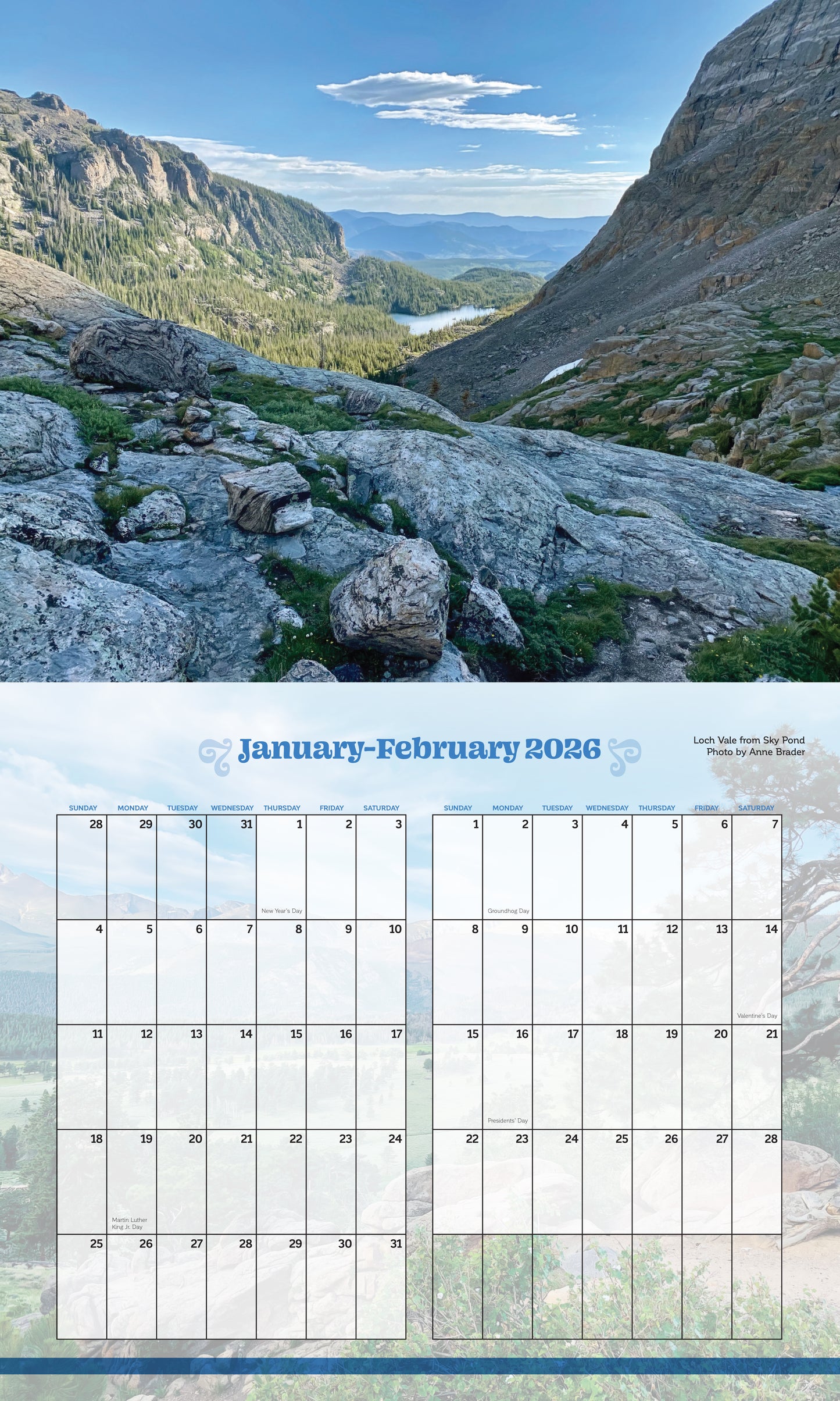 Calendar - RMNP 2025