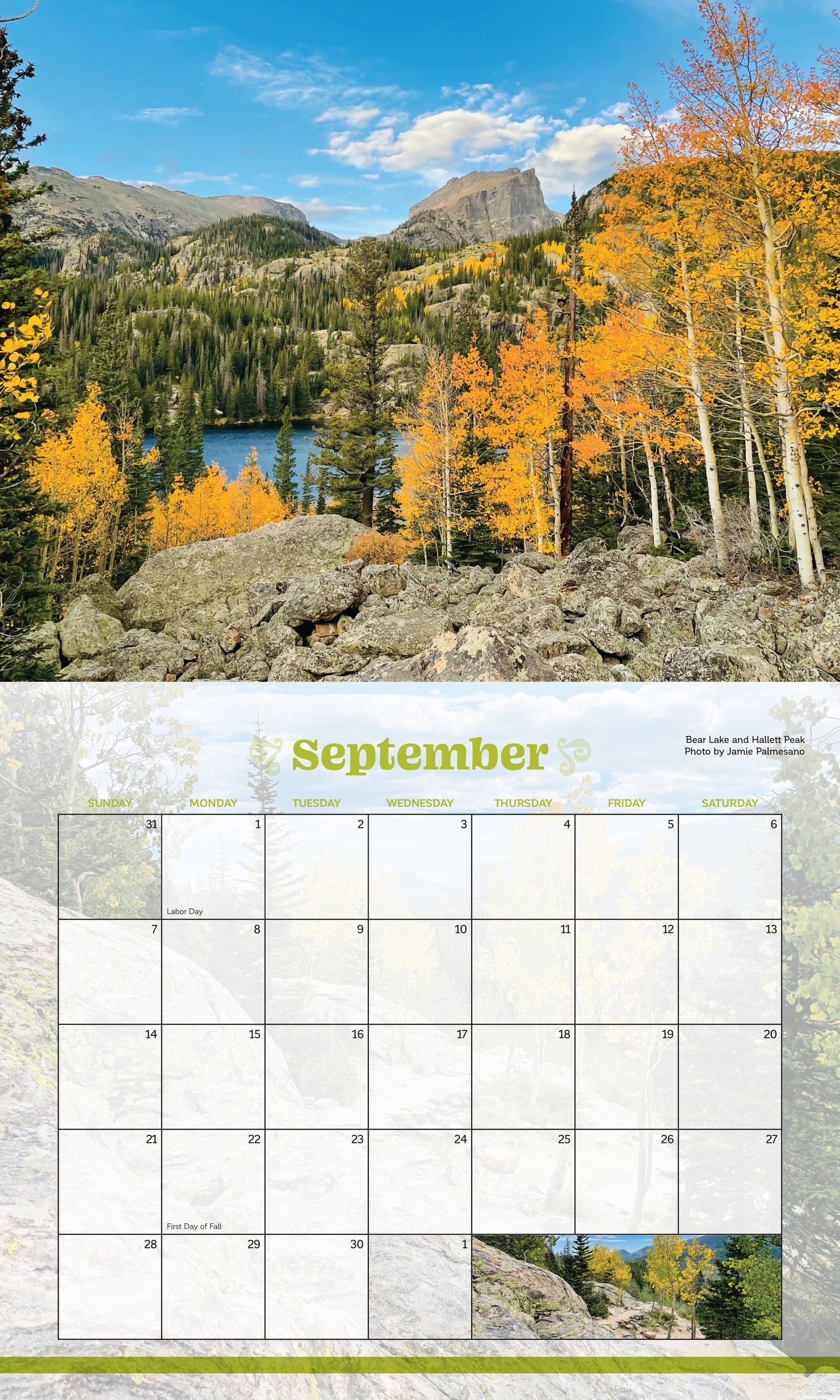 Calendar - RMNP 2025