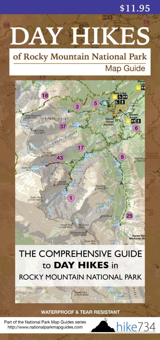 Map - Day Hikes RMNP